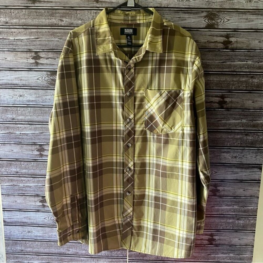 Alaskan Hardgear Men's Standard Fit Long-Sleeved‎ Button-Down Shirt Size Xl Tall
